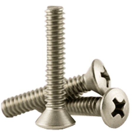 Newport Fasteners #4-40 x 7/16 in Phillips Oval Machine Screw, Plain 18-8 Stainless Steel, 5000 PK 478749-BR-5000
